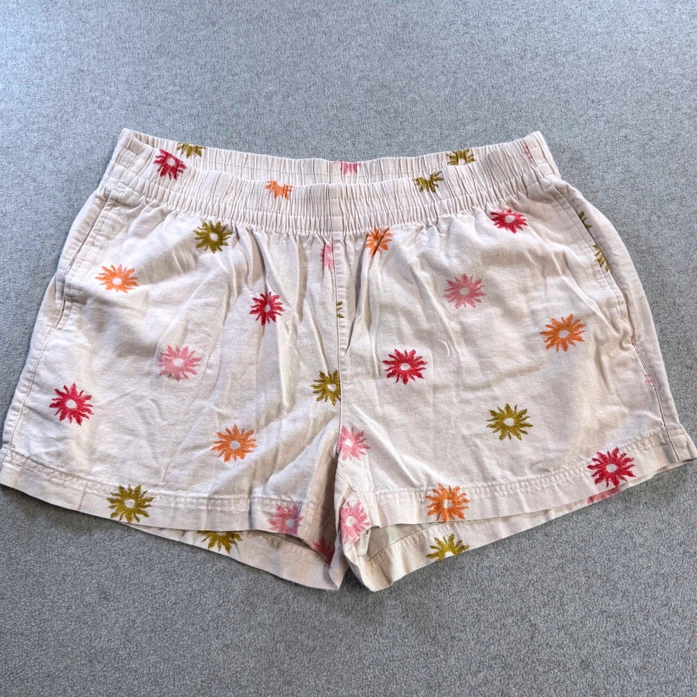 Old Navy Pink Shorts with Multicolor Floral Prints